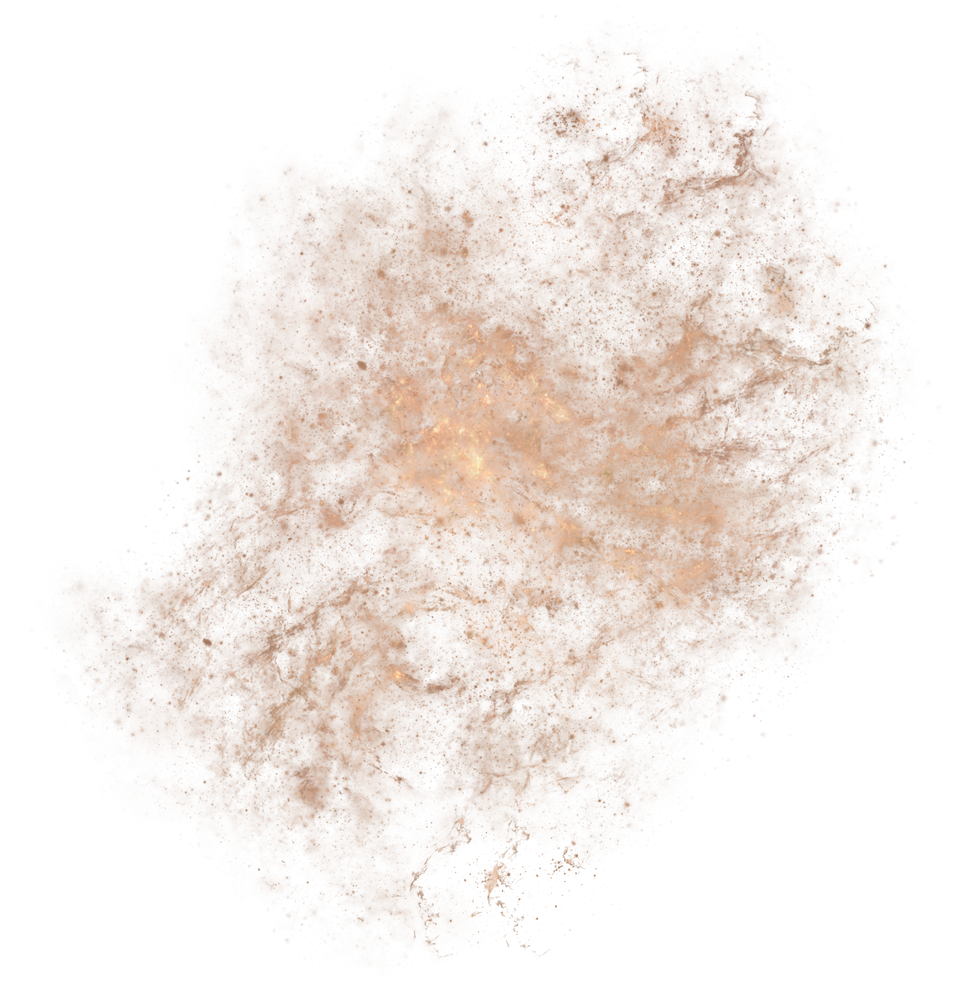 Gold Abstract Magical Galaxy Overlay 