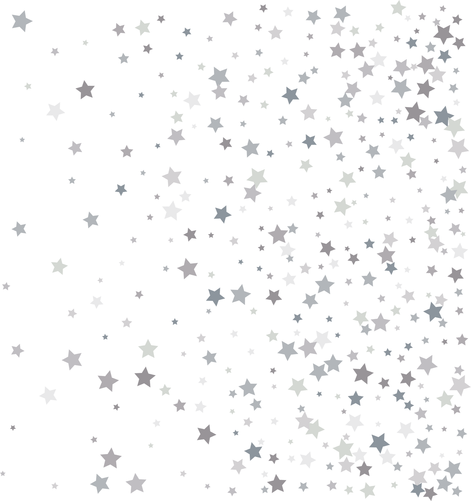 Silver Star Confetti